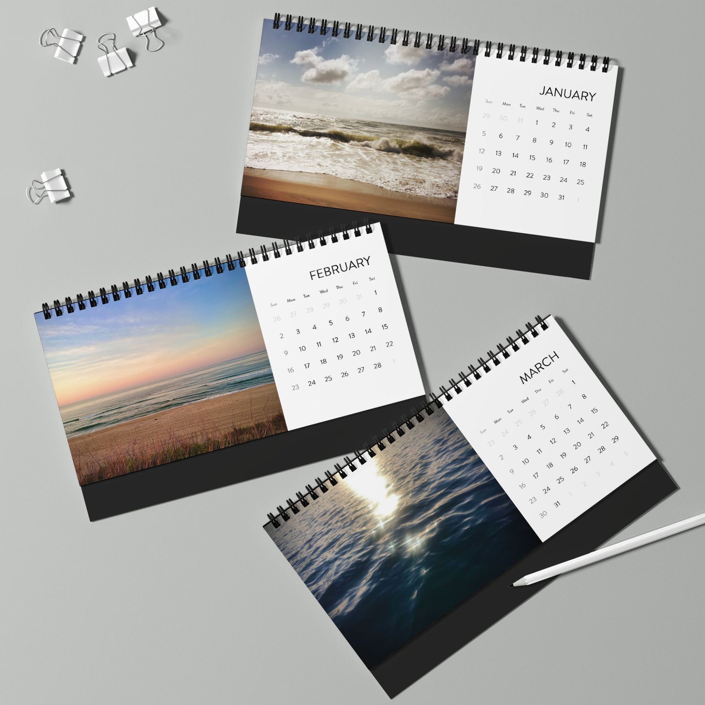 Montauk Ocean Desk Calendar 2025